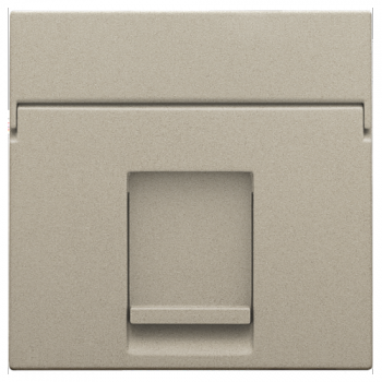 niko centraalplaat data voor 1 x rj aansluiting utp cat 5e vlak champagne coated (157)