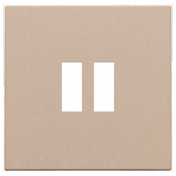 NIKO PURE niko set de finition pour chargeur double usb-a , champagne coated NIKO PURE niko set de finition pour chargeur double usb-a , champagne coated