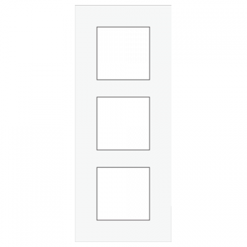 NIKO PURE niko afdekplaat drievoudig verticaal pure liquid snow white NIKO PURE niko afdekplaat drievoudig verticaal pure liquid snow white