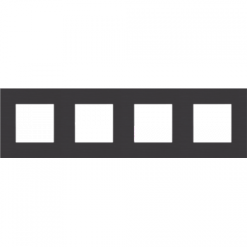 NIKO PURE plaque de recouvrement quadruple horizontal/vertical pure NIKO PURE plaque de recouvrement quadruple horizontal/vertical pure