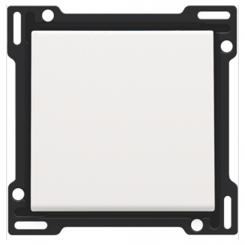 NIKO PURE niko plaque centrale pour interrupteur ou poussoir simple white coated NIKO PURE niko plaque centrale pour interrupteur ou poussoir simple white coated