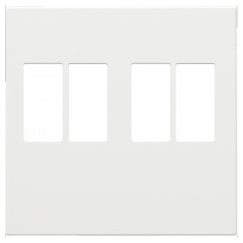 niko afwerkingsset voor tweevoudige luidsprekeraansluiting white coated (154)