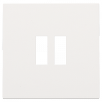 niko afwerkingsset voor dubbele usb-a-lader white coated (154)