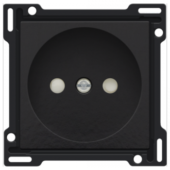 NIKO afwerkingsset pure bakelite voor stopcontact 2p zonder aarding NIKO afwerkingsset pure bakelite voor stopcontact 2p zonder aarding