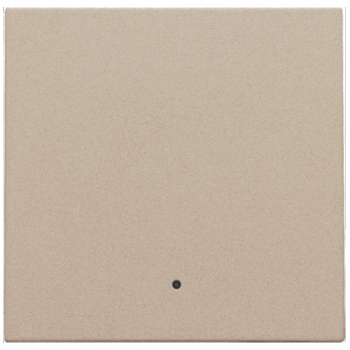 NIKO PURE niko afwerkingsset met lens voor een enkelvoudige elektronische schakelaar of drukknop champagne coated (157)