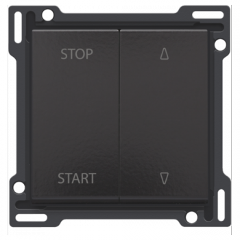 niko afwerkingsset voor elektrisch gescheiden rolluikschakelaar piano black (200)