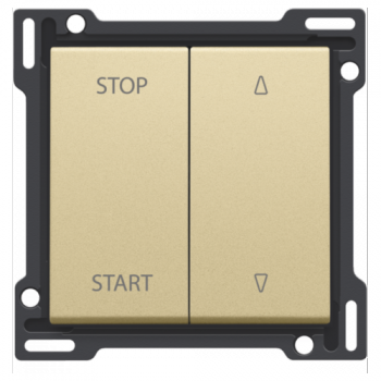 NIKO PURE niko afwerkingsset voor elektrisch gescheiden rolluikschakelaar gold coated (221) NIKO PURE niko afwerkingsset voor elektrisch gescheiden rolluikschakelaar gold coated (221)