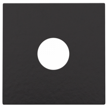 niko afwerkingsset voor enkelvoudige coaxaansluiting tv piano black (200)