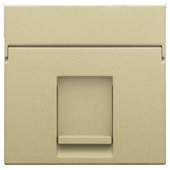 niko centraalplaat data voor 1 x rj aansluiting utp cat 5e vlak gold coated (221)