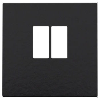 niko afwerkingsset voor enkelvoudige luidsprekeraansluiting , piano black (200)