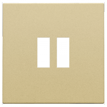 niko afwerkingsset voor dubbele usb-a-lader gold coated (221)