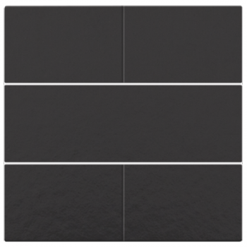 niko afwerkingsset voor 4 voudige potentiaalvrije drukknop 24v piano black (200)