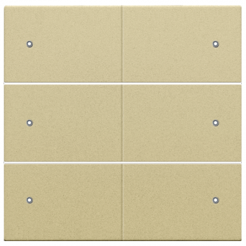 niko afwerkingsset voor 6-voudige potentiaalvrije drukknop 24v met leds gold coated (221)