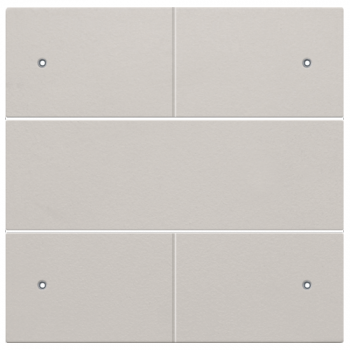 niko afwerkingsset voor 4-voudige potentiaalvrije drukknop 24v met leds grijs (102)