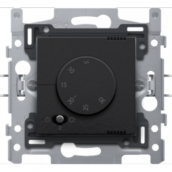 NIKO thermostaat elektronisch met centraalplaat pure bakelite