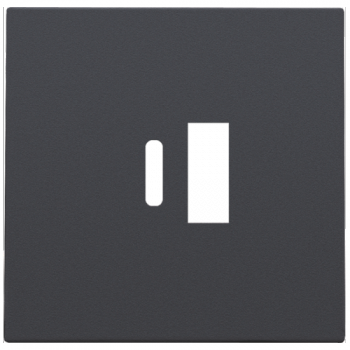 niko afwerkingsset voor dubbele smart usb-a en usb-c lader intense anthracite (122)