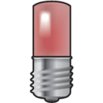 niko lampe e10 avec led rouge pour bouton poussoir 6a ou appareils de signalisation