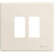 BTICINO magic afdekplaat 2 modules voor houders ref 500s/2 of 500s/2v