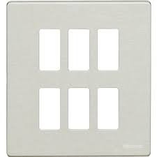 BTICINO magic plaque recouvrement 2 x 3 modules pour support réf 506s BTICINO magic plaque recouvrement 2 x 3 modules pour support réf 506s