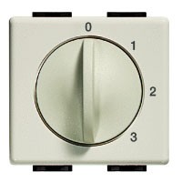 BTICINO magic ventilatorschakelaar 250v 3a 4 posities 2 modules BTICINO magic ventilatorschakelaar 250v 3a 4 posities 2 modules