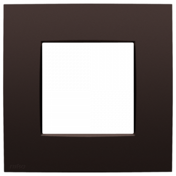 niko afdekplaat enkelvoudig intense dark brown