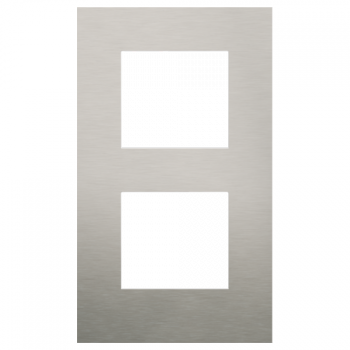 NIKO PURE plaque de recouvrement double pure steel / anthracite NIKO PURE plaque de recouvrement double pure steel / anthracite