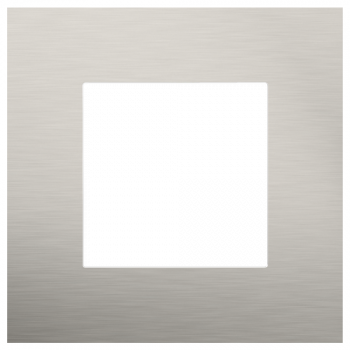 NIKO afdekplaat pure stainless steel on anthracite (code 150) NIKO afdekplaat pure stainless steel on anthracite (code 150)