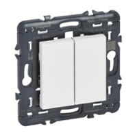 LEGRAND valena nwn rf bediening batterijloos voor verlichting 2 x on/off wit LEGRAND valena nwn rf bediening batterijloos voor verlichting 2 x on/off wit