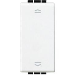 BTICINO living light rolluikbediening dubbele drukknop 1 module (wit) BTICINO living light rolluikbediening dubbele drukknop 1 module (wit)