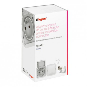 LEGRAND plexo with netatmo ip55 geconnecteerde contactdoos 2polig-aarding hor. geleverd zonder opbouwdoos of inbouwkader (white) LEGRAND plexo with netatmo ip55 geconnecteerde contactdoos 2polig-aarding hor. geleverd zonder opbouwdoos of inbouwkader (white)