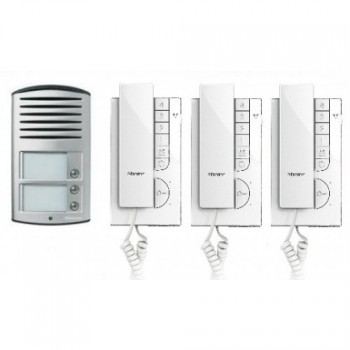 BTICINO linea 2000 kit audio avec 3 boutons-poussoirs et 3 x classe 100a16e BTICINO linea 2000 kit audio avec 3 boutons-poussoirs et 3 x classe 100a16e