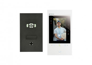 sfera luna video kit(connected)encastré 1 bouton + 1 x classe 300x noir