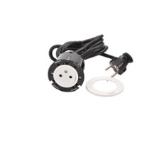 LEGRAND incara meubilair inbouw contactdoos 2p+a met snoer 2m en stekker (wit) LEGRAND incara meubilair inbouw contactdoos 2p+a met snoer 2m en stekker (wit)