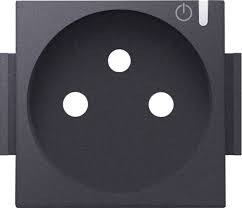 NIKO afwerkingsset voor geconnecteerd stopcontact antraciet NIKO afwerkingsset voor geconnecteerd stopcontact antraciet