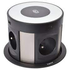 incara tower 120-metaal 4 x 2p+a + 2 usb a + c 15w draadloze inductielader