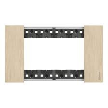 living now plaque 4 modules couleur or