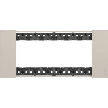 BTICINO living now plaque 6 modules couleur sable BTICINO living now plaque 6 modules couleur sable