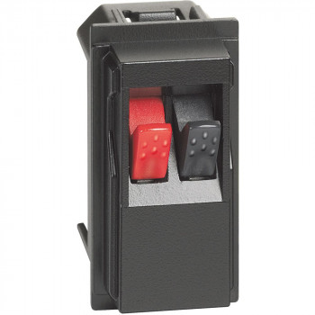 BTICINO living now luidspreker contactdoos zwart 1 module BTICINO living now luidspreker contactdoos zwart 1 module