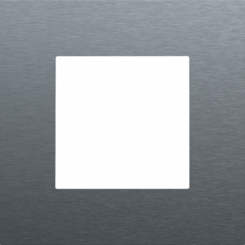 NIKO PURE niko plaque de recouvrement simple pure alu blue grey brushed NIKO PURE niko plaque de recouvrement simple pure alu blue grey brushed