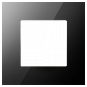 NIKO PURE niko plaque de recouvrement simple liquid black NIKO PURE niko plaque de recouvrement simple liquid black