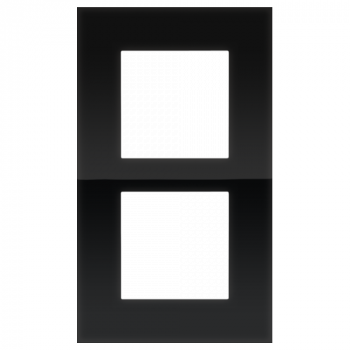 NIKO PURE plaque de recouvrement double pure liquid black NIKO PURE plaque de recouvrement double pure liquid black