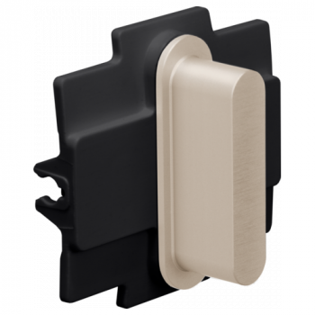 rocker voor enkel schakelfuncties steel champagne coated (166)