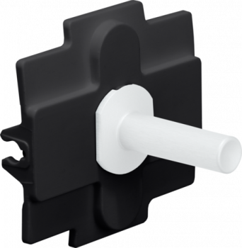 toggle pour 1 fonction interrupteur simple steel white coated (code 154)
