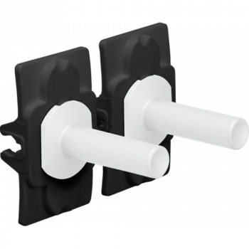 NIKO toggle set voor 1 tweevoudige schakelfuncties steel white coated (154)