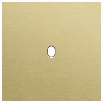 NIKO plaque de recouvrement pour 1 fonction simple toggle alu gold brushed (227)