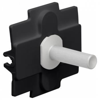 toggle pour 1 fonction interrupteur simple steel white coated (155)