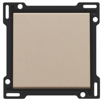 NIKO PURE niko afwerkingsset voor enkelvoudige schakelaar of drukknop champagne coated (157) NIKO PURE niko afwerkingsset voor enkelvoudige schakelaar of drukknop champagne coated (157)