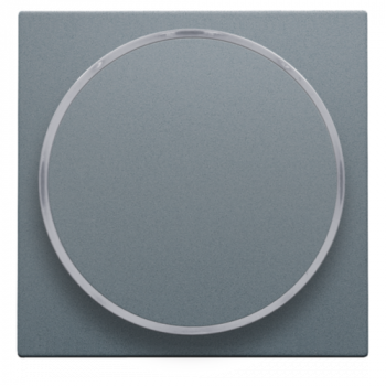 niko afwerkingsset met doorschijnende ring zonder lampsymbool voor drukknop blue grey coated (220)