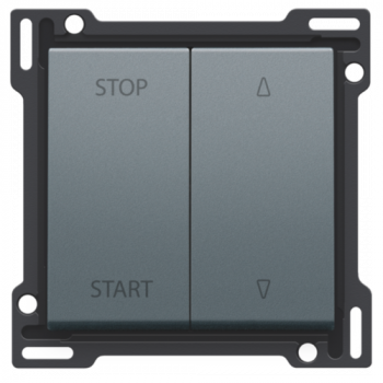 niko afwerkingsset voor elektrisch gescheiden rolluikschakelaar blue grey coated (220)