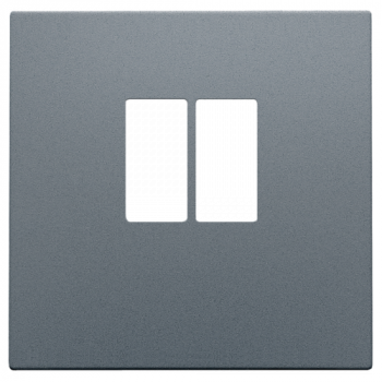 niko afwerkingsset voor enkelvoudige luidsprekeraansluiting ,blue grey coated (220)
